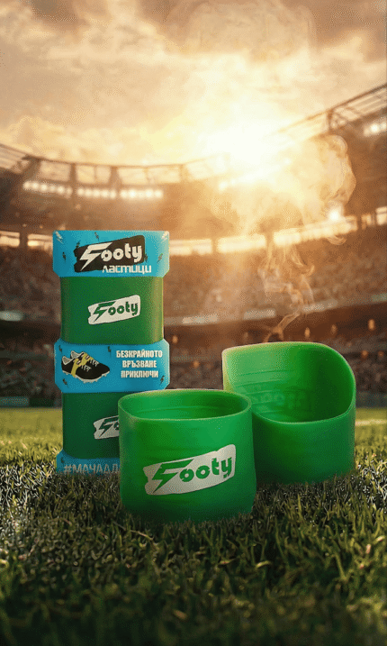 Footy ластици за връзки - зелени